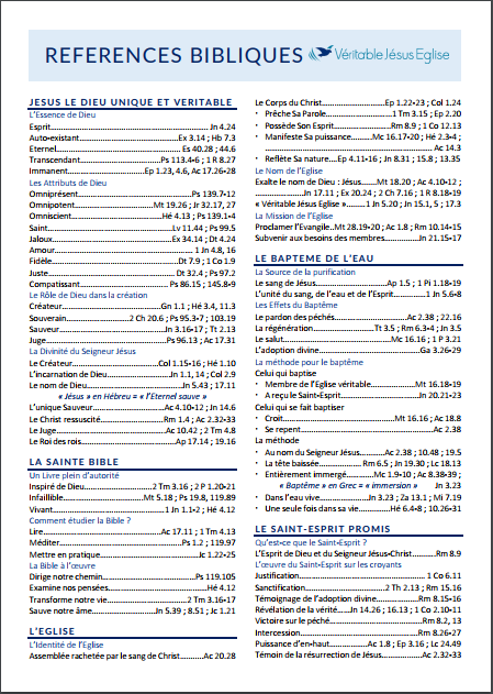 TJC Références Bibliques